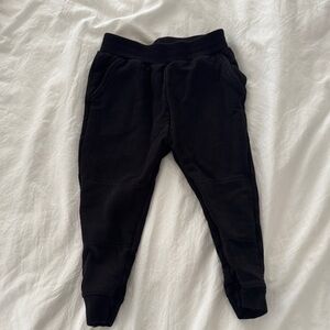 Little Sleepies Black Joggers. Size 18-24m